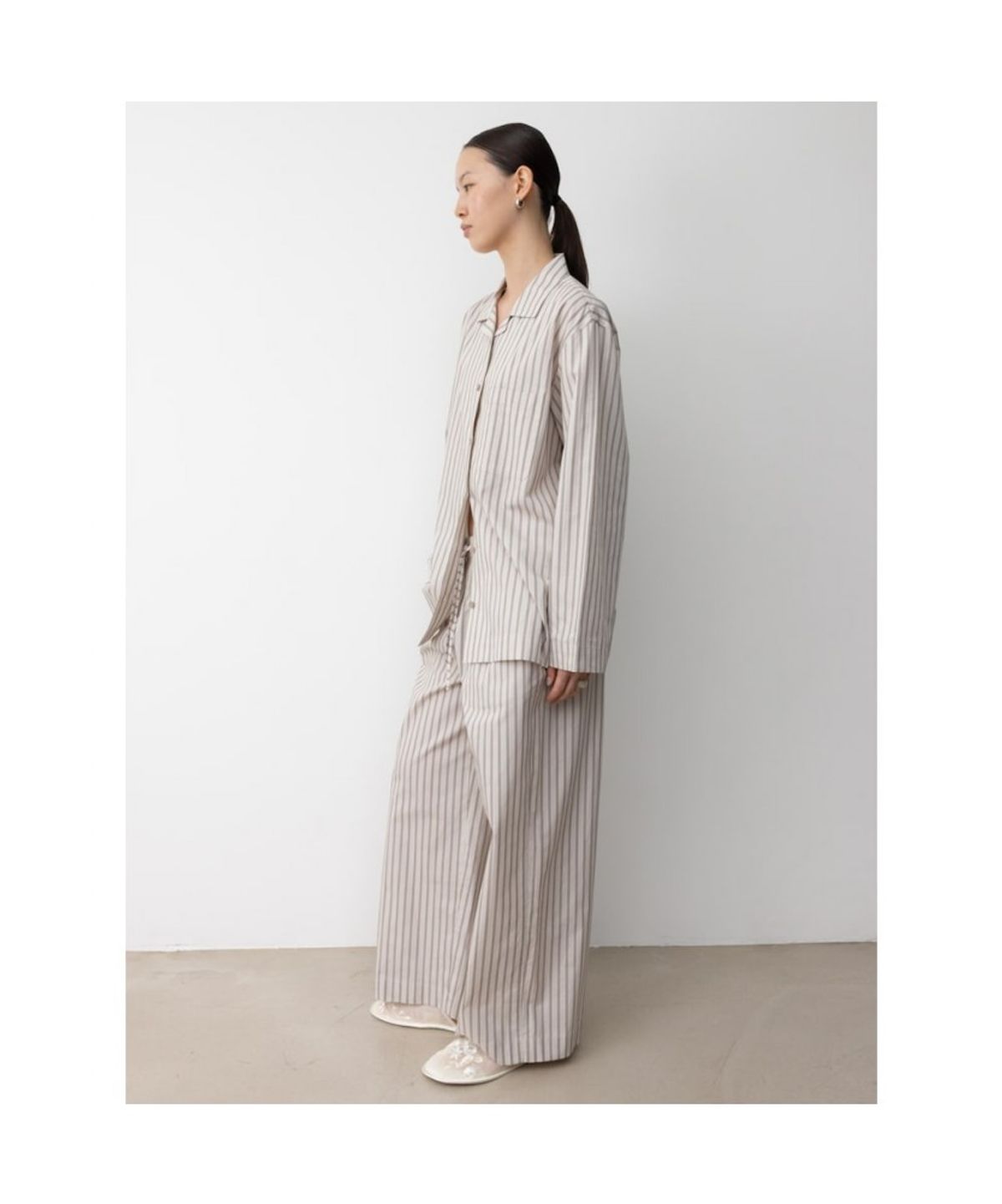 디애퍼처(THE APERTURE) Sidogras Pajamas Pants  Beige (TA5721A14A)