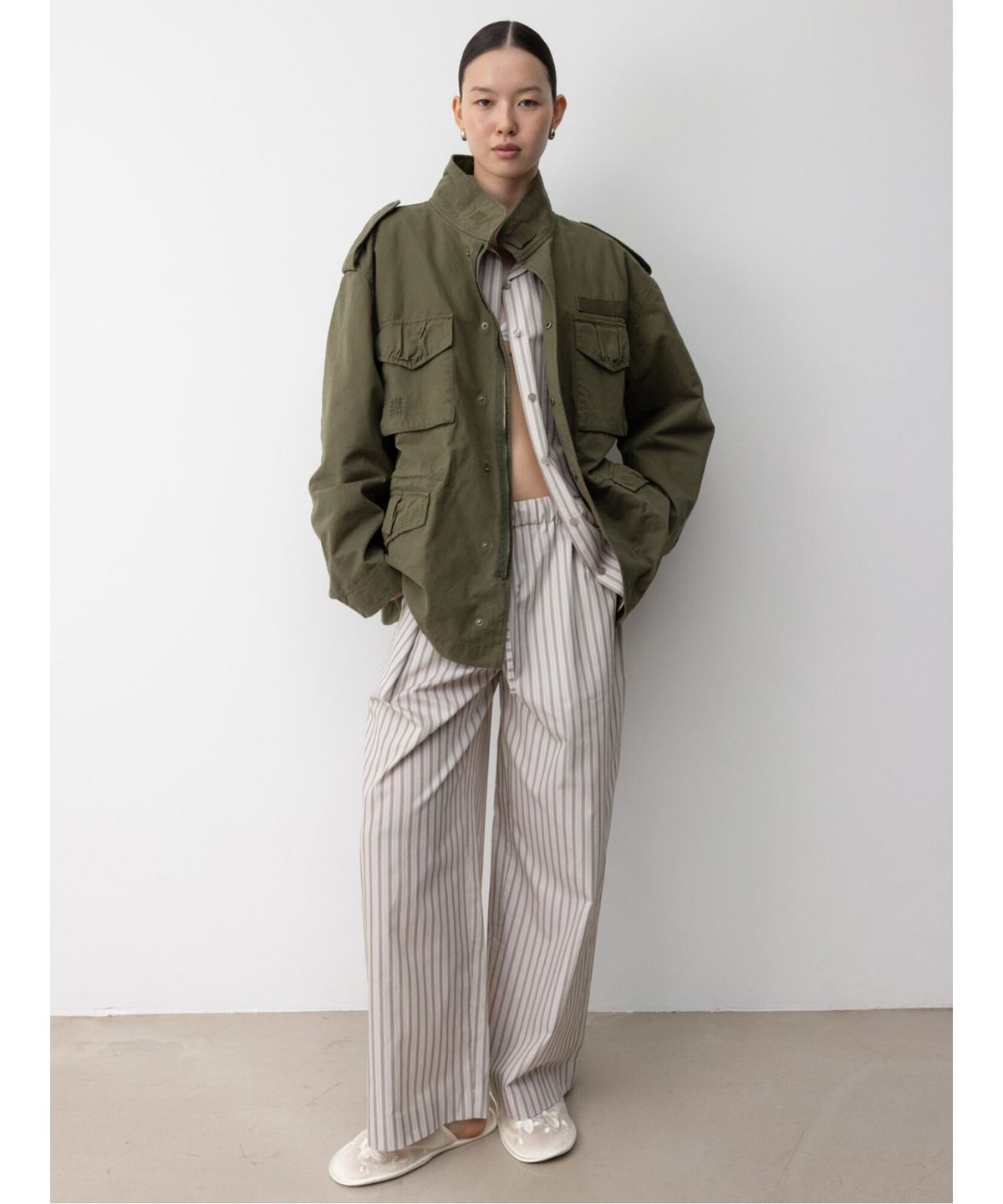 디애퍼처(THE APERTURE) Sidogras Pajamas Pants  Beige (TA5721A14A)