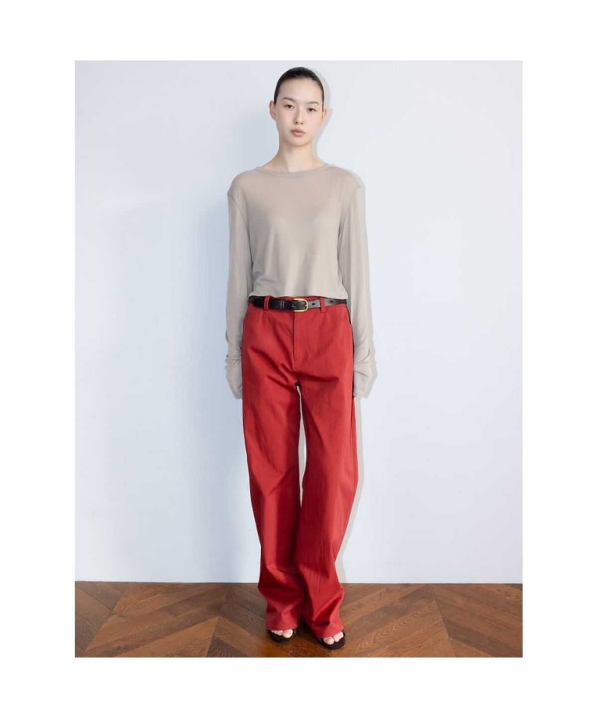 디애퍼처(THE APERTURE) 90s AUDE Pants  Red (TA6221A036)