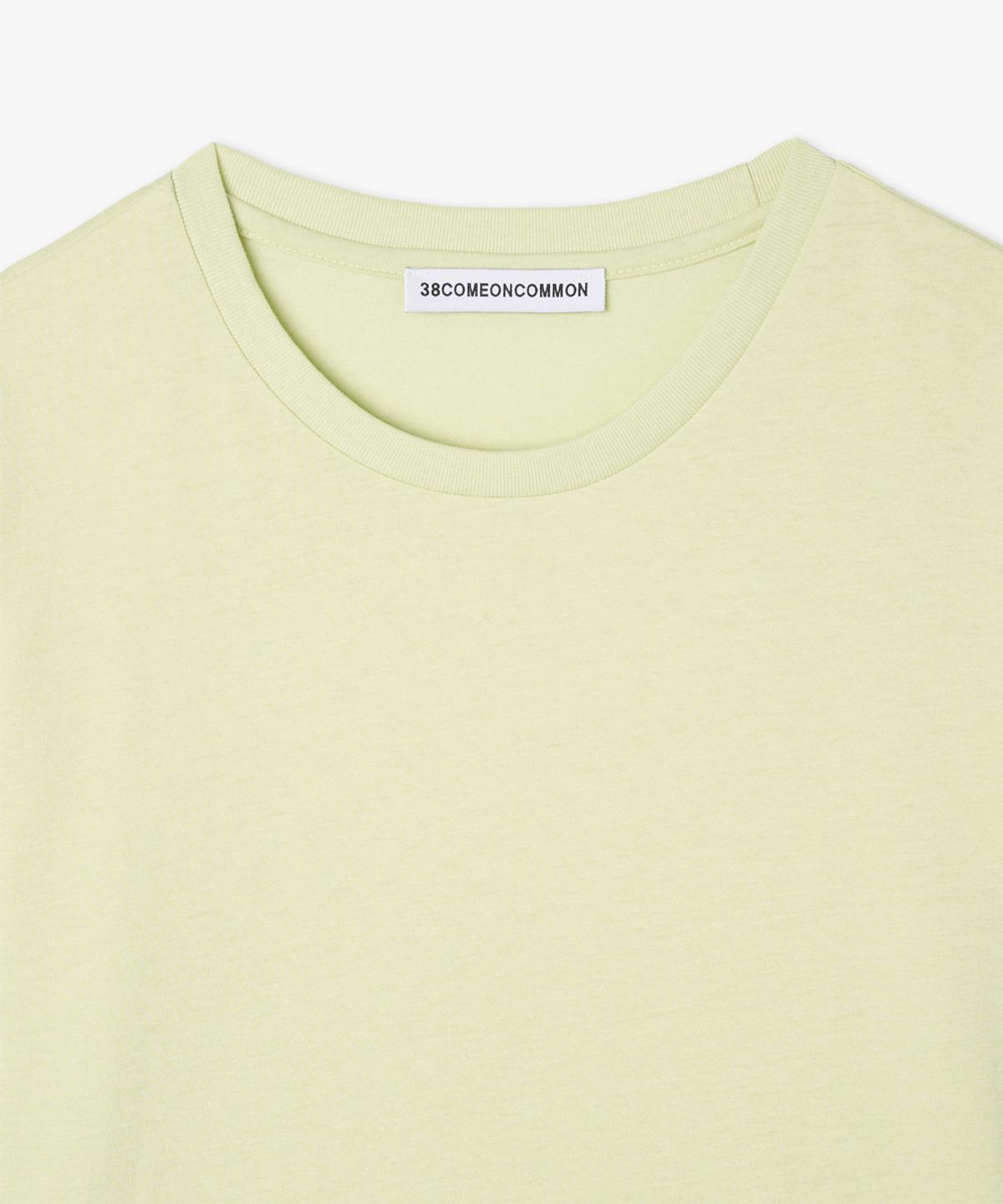 38컴온커먼(38COMEONCOMMON) Regular Cotton T-Shirt (Lime)