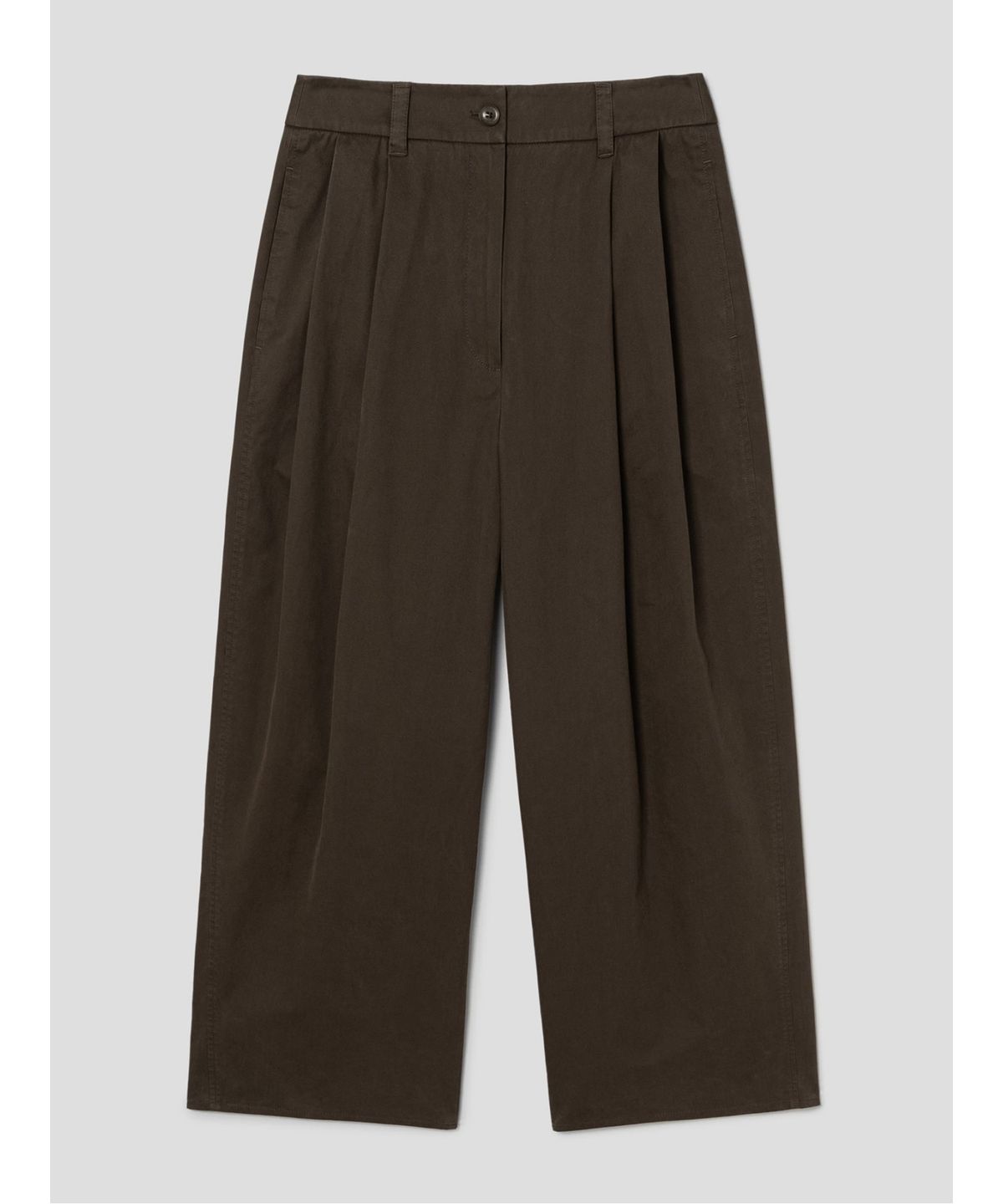 디애퍼처(THE APERTURE) Over Tuck Pants  Brown (TA6121A02D)
