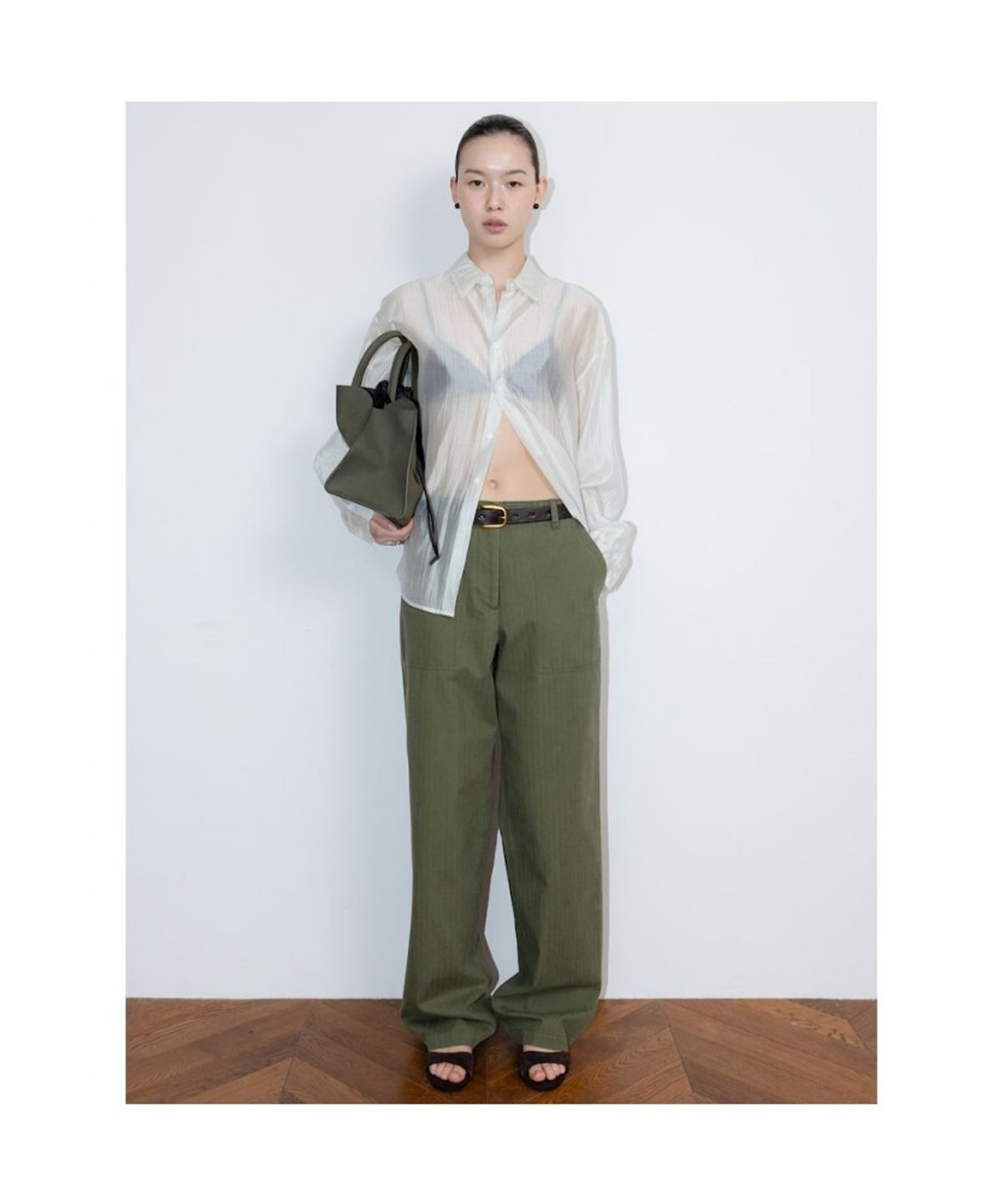 디애퍼처(THE APERTURE) Ralph Baggy Pants  Khaki (TA6221A08H)