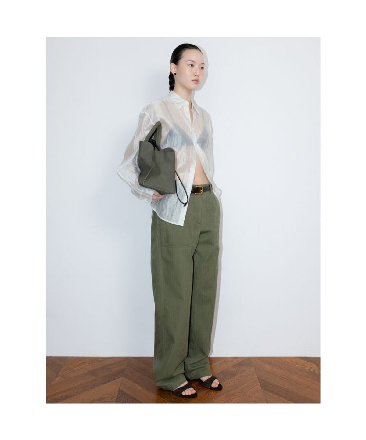 디애퍼처(THE APERTURE) Ralph Baggy Pants  Khaki (TA6221A08H)