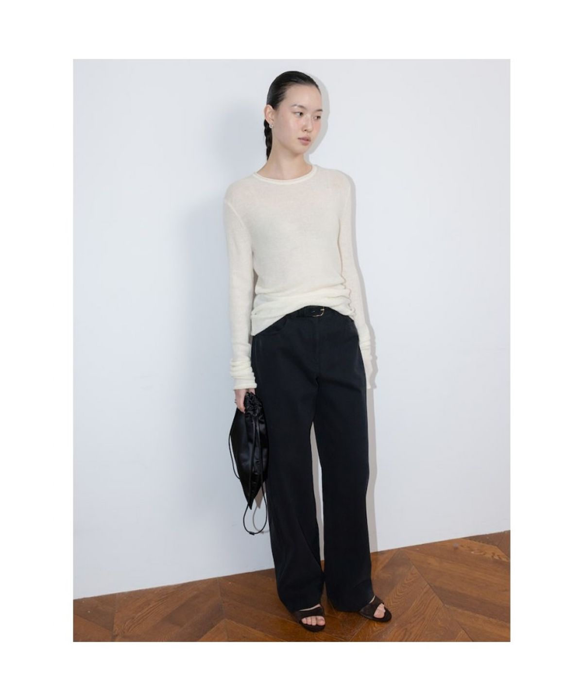 디애퍼처(THE APERTURE) Slim Chino Pants  Black (TA6221A025)