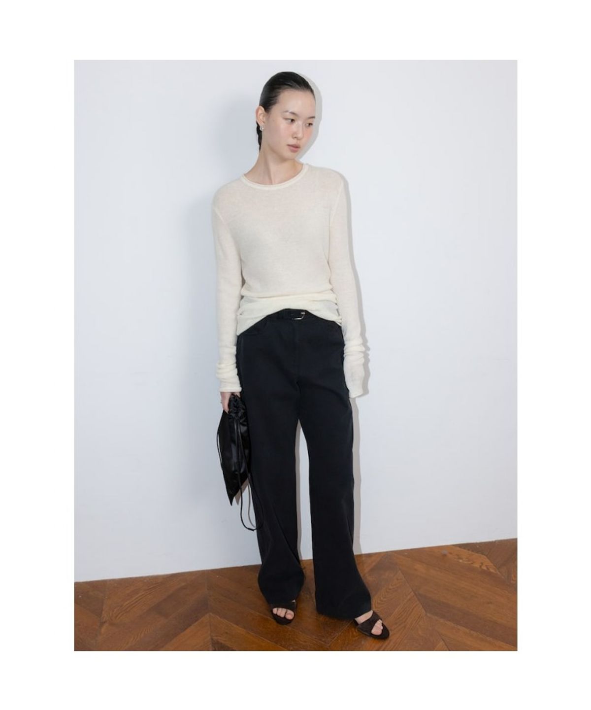 디애퍼처(THE APERTURE) Slim Chino Pants  Black (TA6221A025)