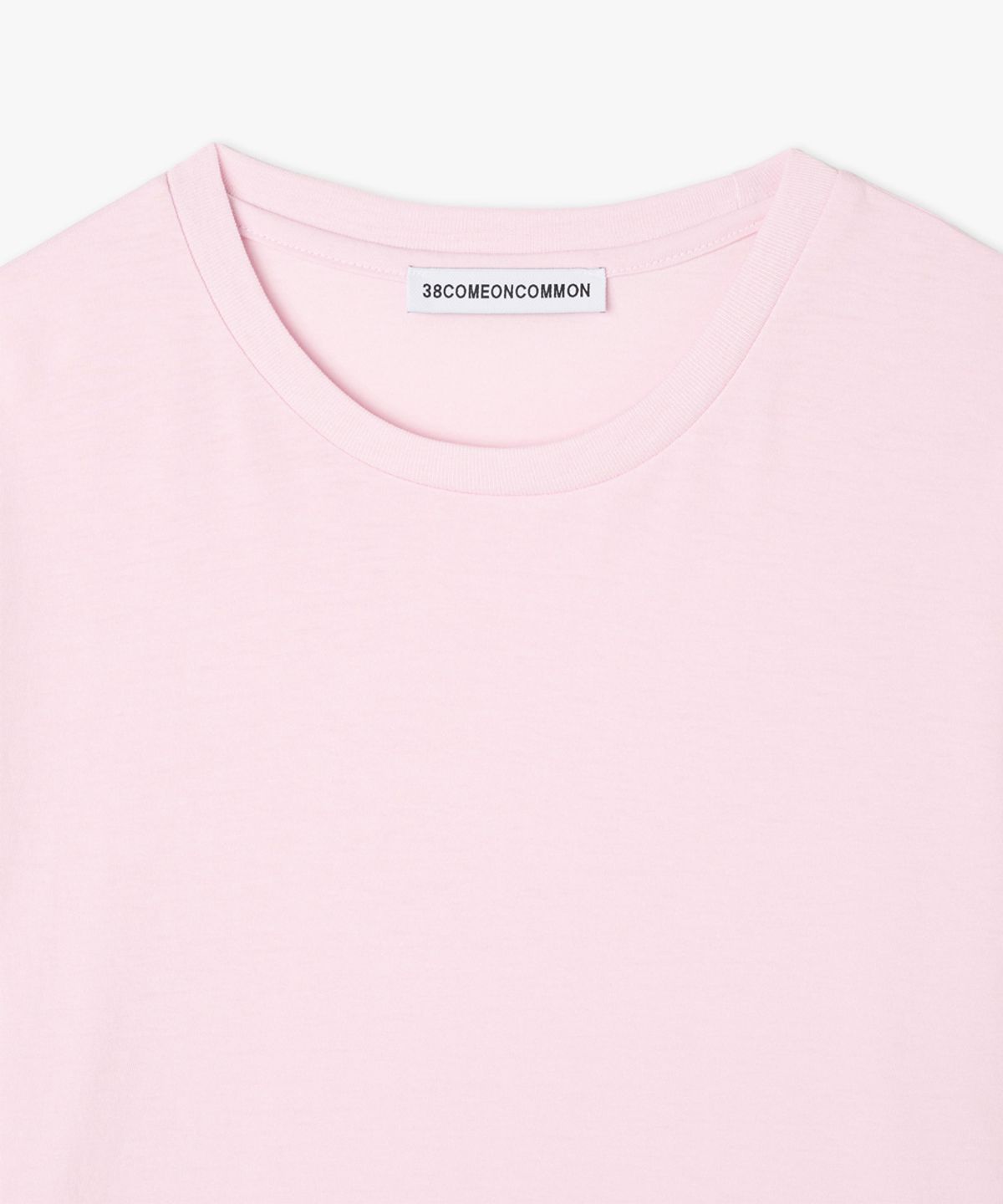 38컴온커먼(38COMEONCOMMON) Regular Cotton T-Shirt (Light Pink)