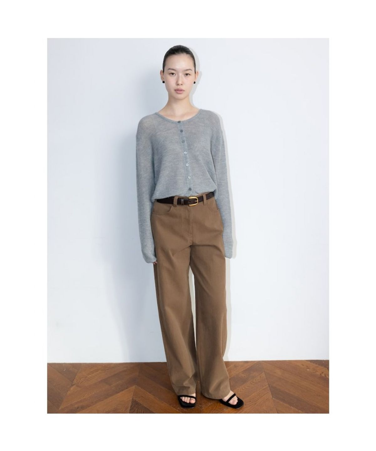 디애퍼처(THE APERTURE) Slim Chino Pants  Brown (TA6221A02D)