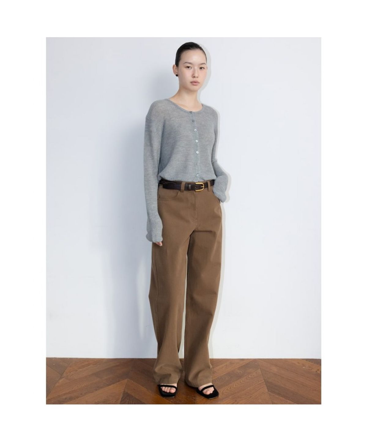 디애퍼처(THE APERTURE) Slim Chino Pants  Brown (TA6221A02D)