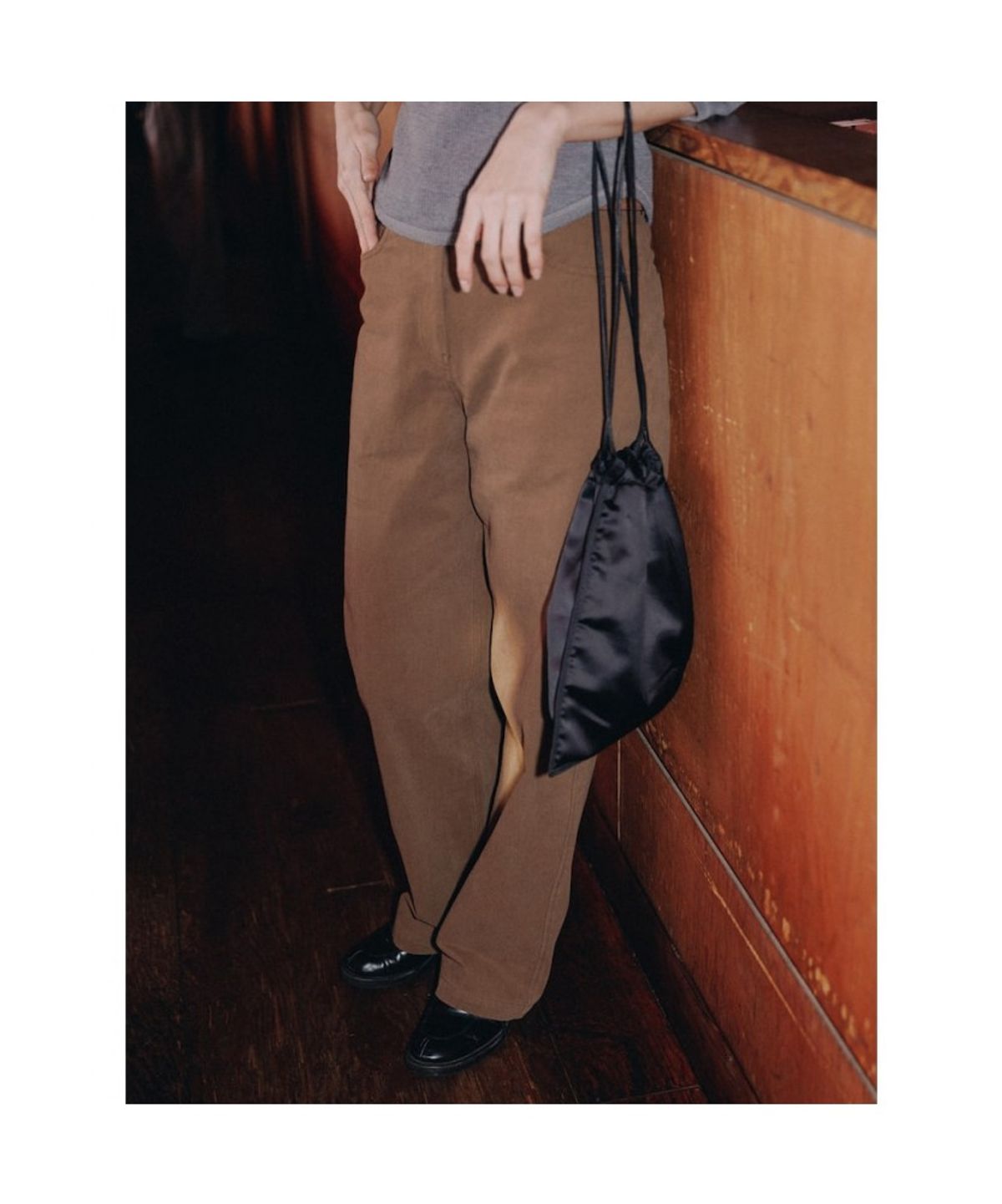 디애퍼처(THE APERTURE) Slim Chino Pants  Brown (TA6221A02D)