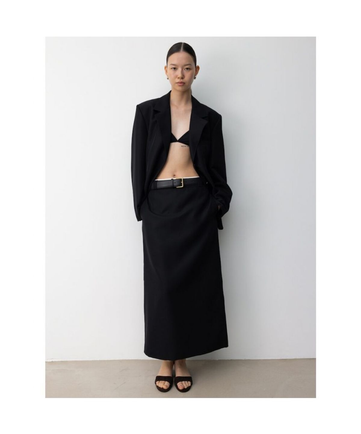 디애퍼처(THE APERTURE) 60s Daimatsu Skirt  Black (TA5727A035)