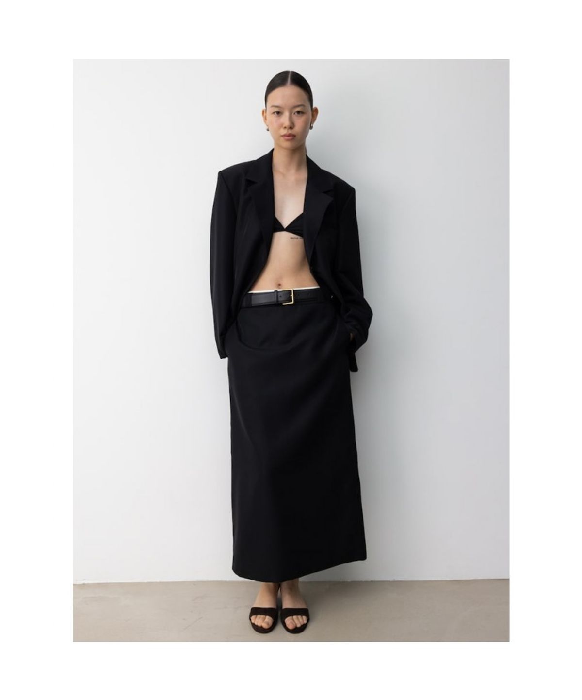 디애퍼처(THE APERTURE) 60s Daimatsu Skirt  Black (TA5727A035)