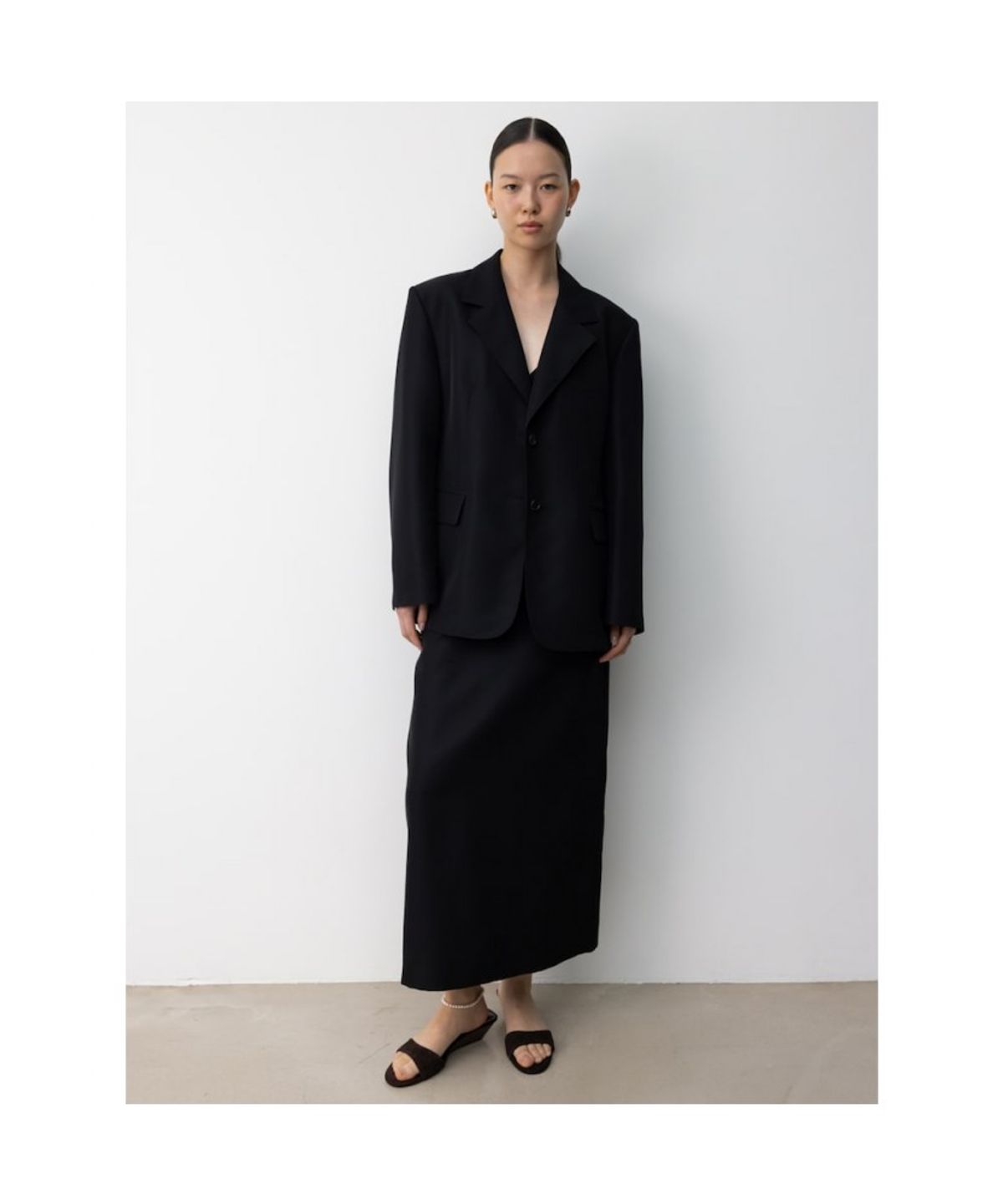 디애퍼처(THE APERTURE) 60s Daimatsu Skirt  Black (TA5727A035)