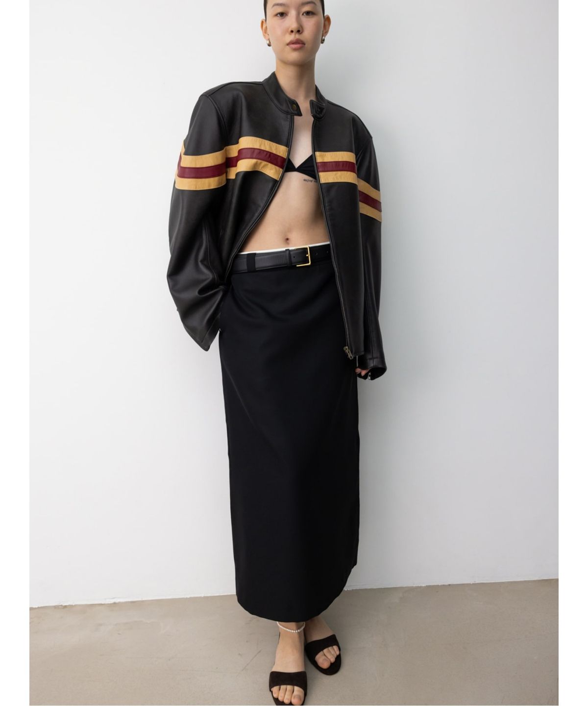 디애퍼처(THE APERTURE) 60s Daimatsu Skirt  Black (TA5727A035)