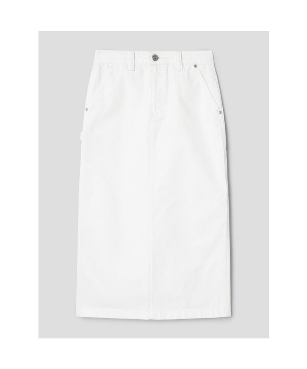 디애퍼처(THE APERTURE) Carpenter Denim Skirt  White (TA5727A111)