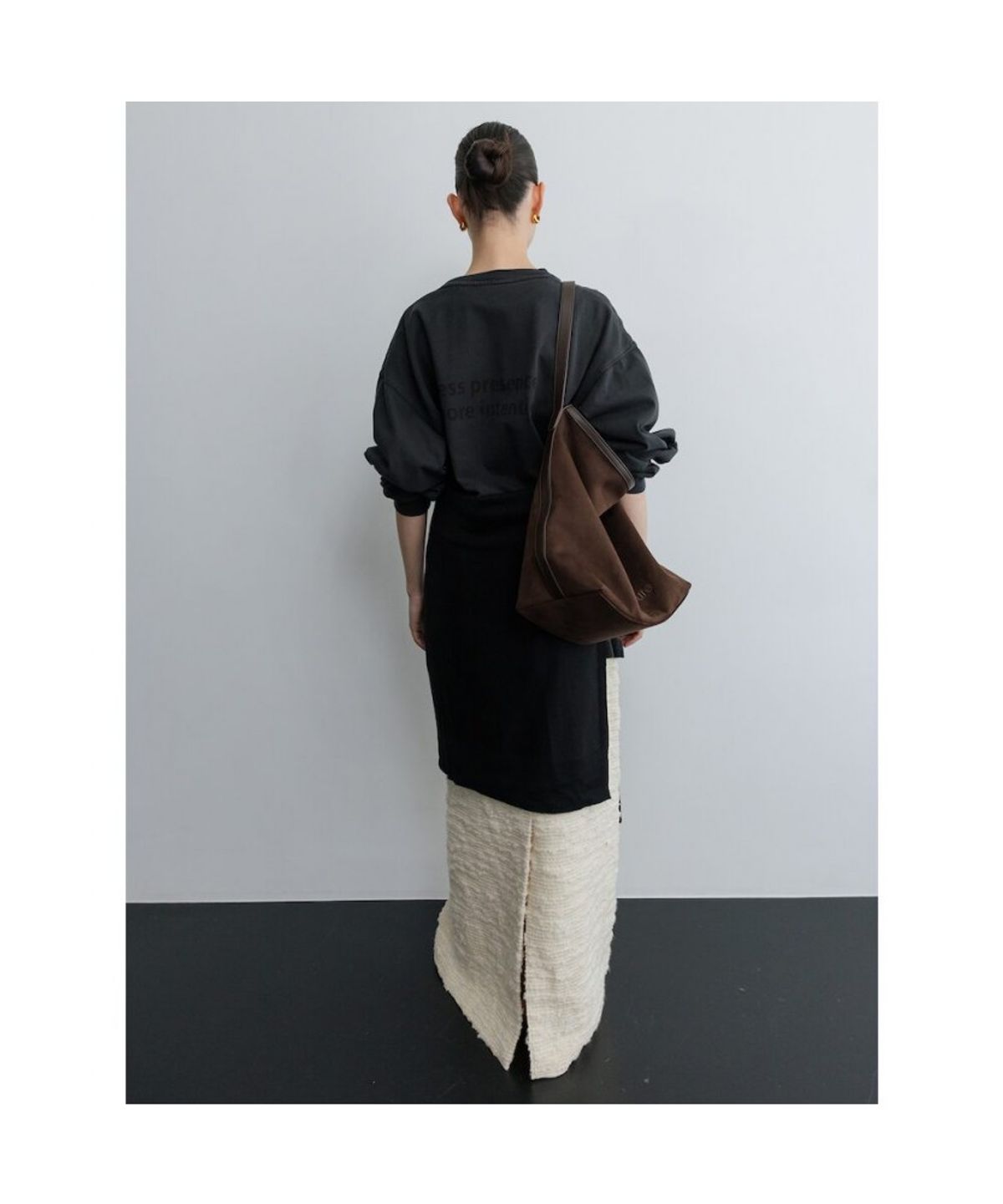 디애퍼처(THE APERTURE) Tweed Hline Skirt  Ivory (TA6127A020)