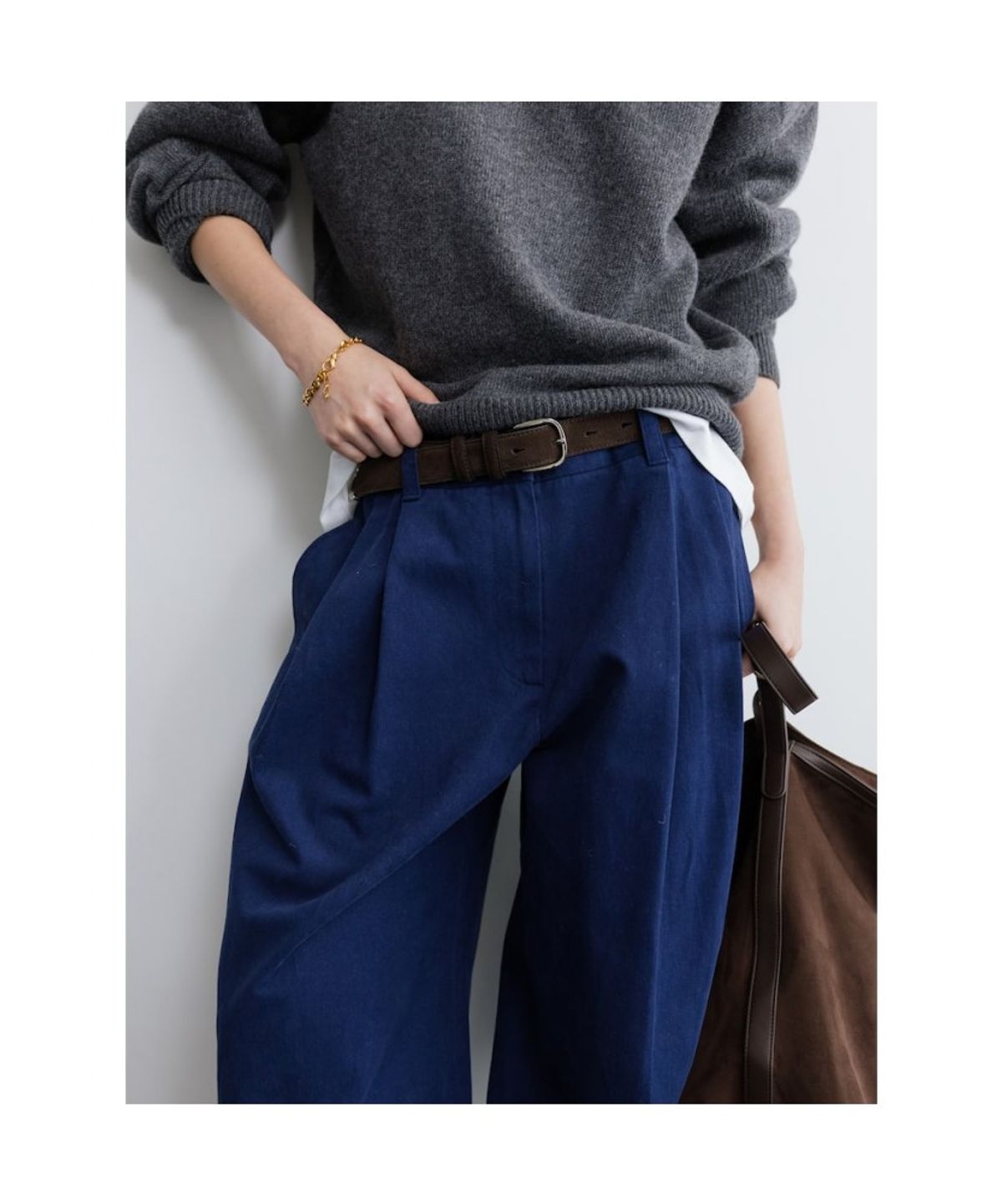 디애퍼처(THE APERTURE) Aperture Suade Belt  Brown (TA628ZA02D)
