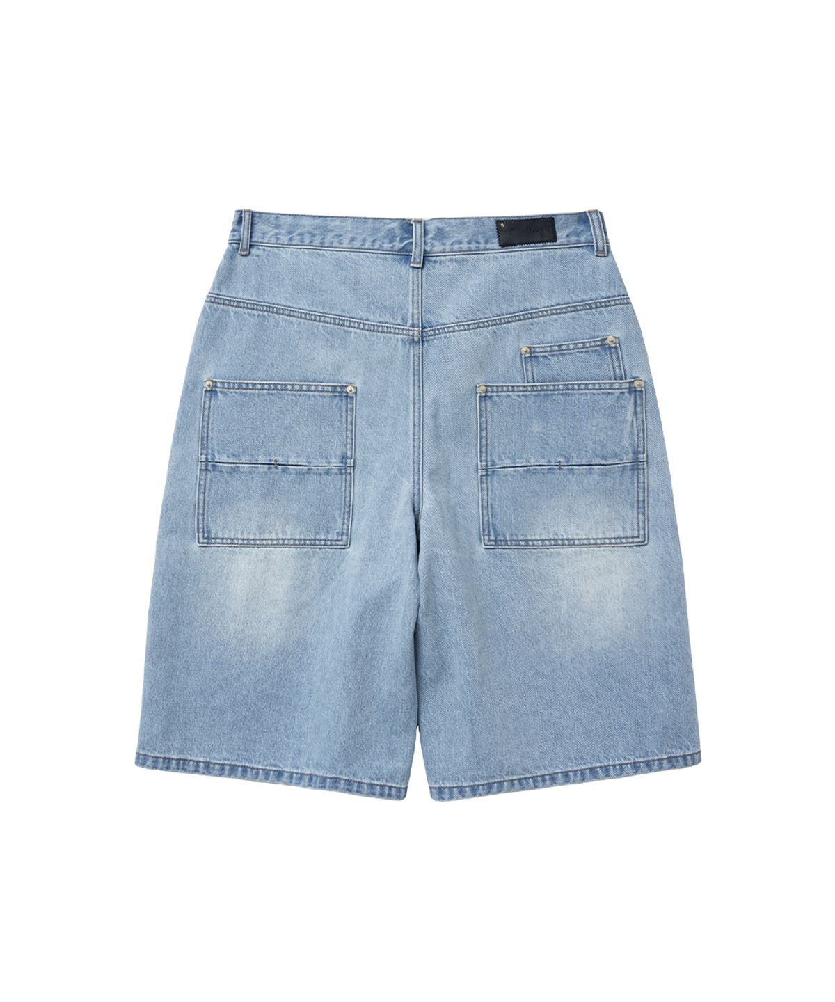 미세키서울 맨(MISEKISEOUL MEN) Double knee denim bermuda LIGHT BLUE