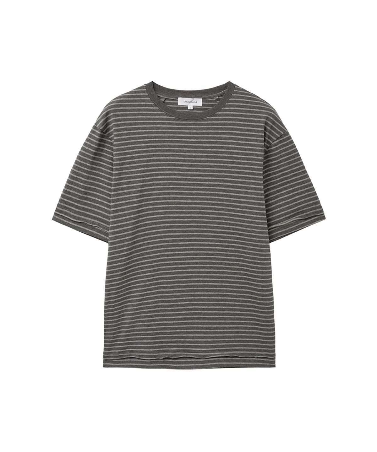 미세키서울 맨(MISEKISEOUL MEN) Darted stripe short sleeve GREY