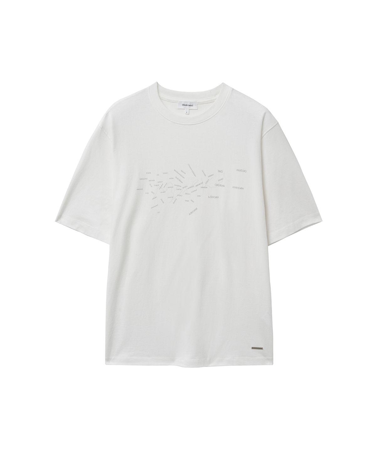미세키서울 맨(MISEKISEOUL MEN) Travel step short sleeve WHITE