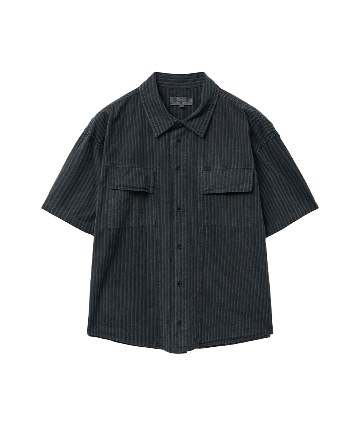 미세키서울 맨(MISEKISEOUL MEN) Dyed stripe shirt BLACK