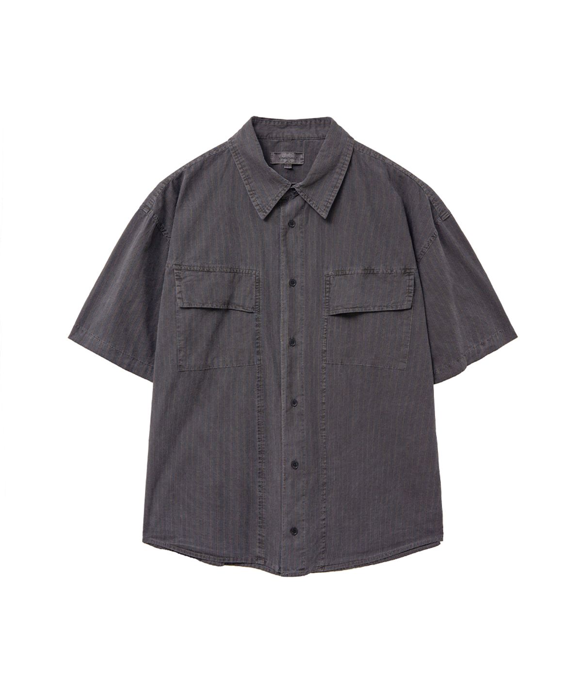 미세키서울 맨(MISEKISEOUL MEN) Dyed stripe shirt CHARCOAL