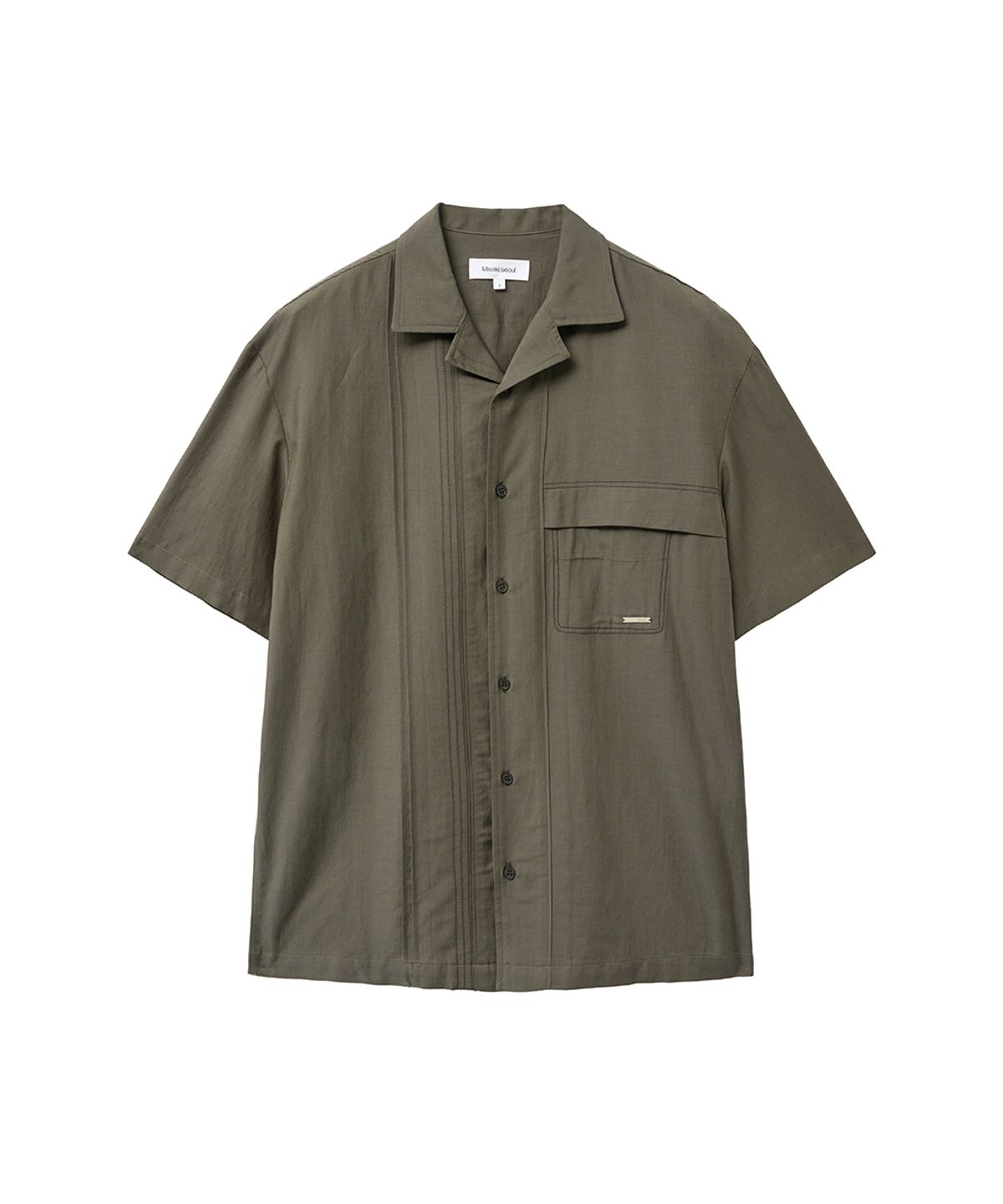미세키서울 맨(MISEKISEOUL MEN) Stitch bowling shirt KHAKI
