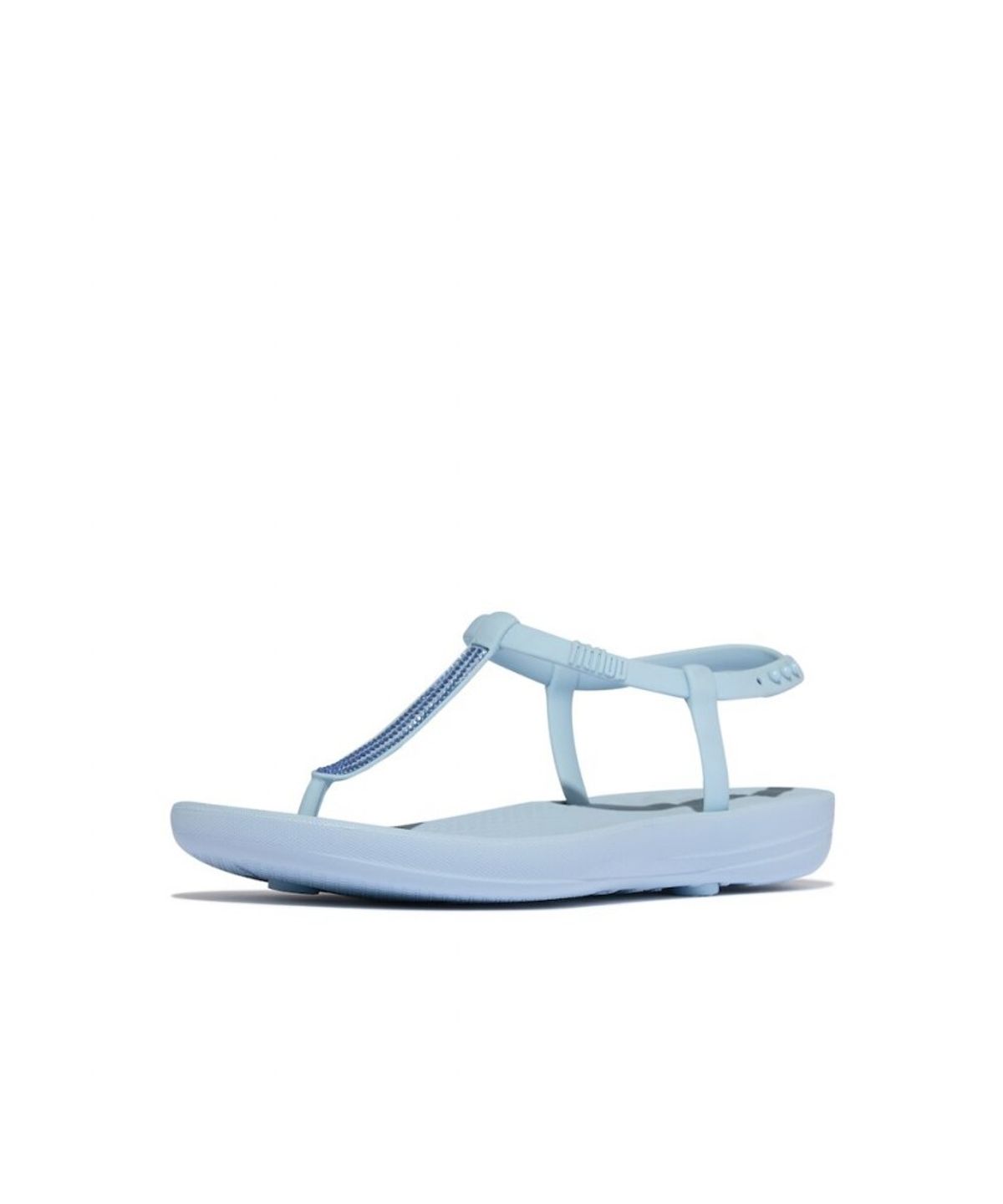 핏플랍(FITFLOP) 여성 아이쿠션 스플래시 스파클 T-스트랩 샌들 - 클라우디 블루 (FT64K2Q06Q)