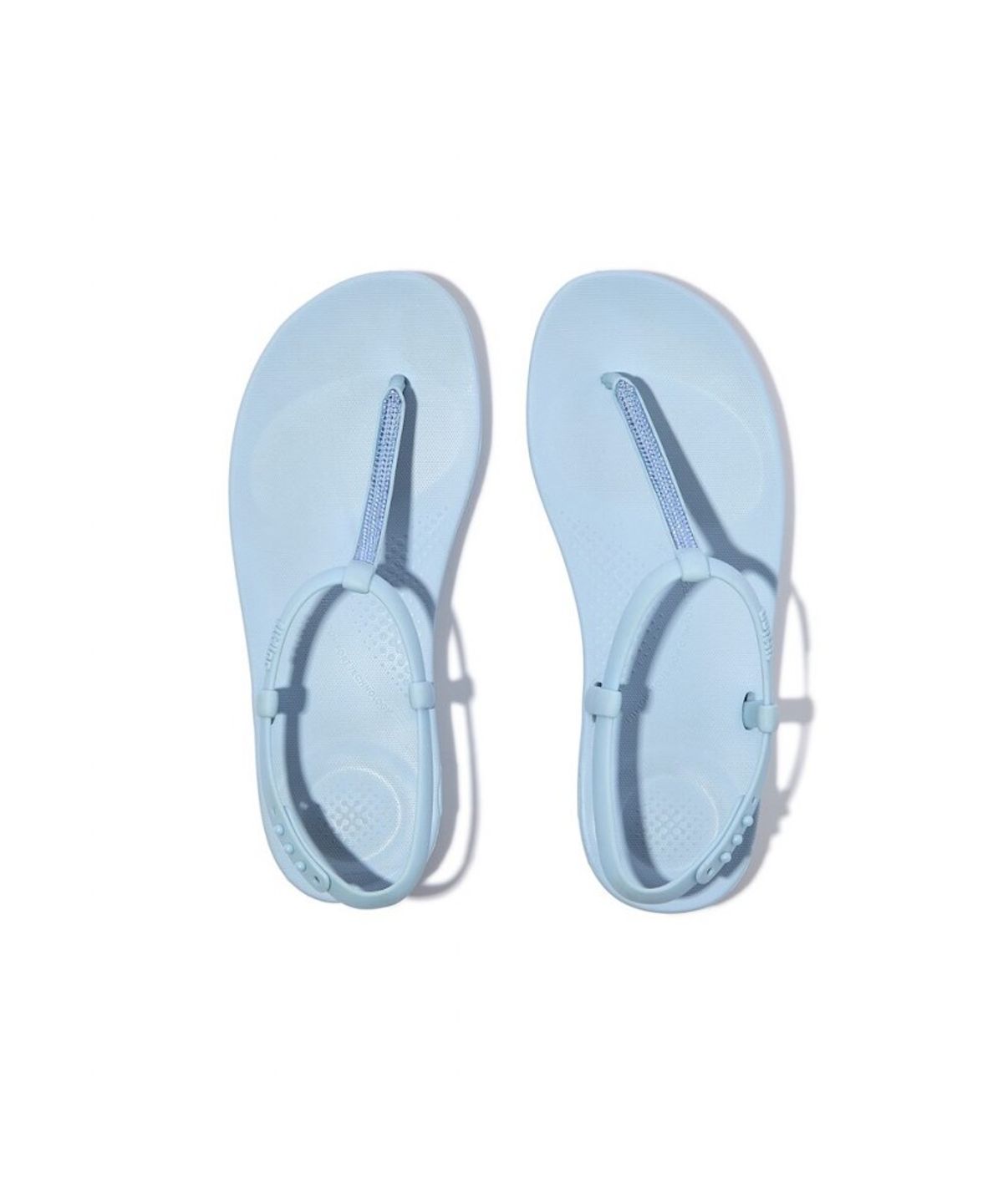 핏플랍(FITFLOP) 여성 아이쿠션 스플래시 스파클 T-스트랩 샌들 - 클라우디 블루 (FT64K2Q06Q)