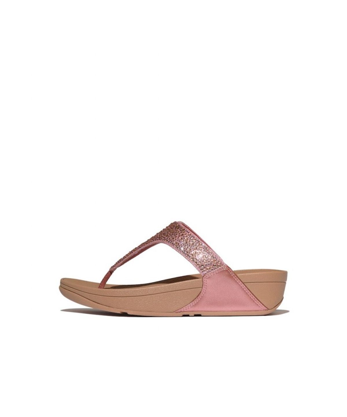 핏플랍(FITFLOP) 여성 루루 크리스탈 믹스 메탈릭 토 포스트 샌들 - 메탈릭 러스트 로즈 (FT64K2T167)