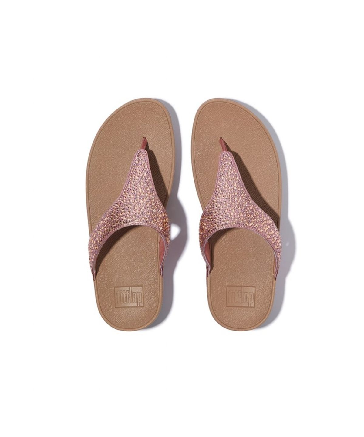 핏플랍(FITFLOP) 여성 루루 크리스탈 믹스 메탈릭 토 포스트 샌들 - 메탈릭 러스트 로즈 (FT64K2T167)