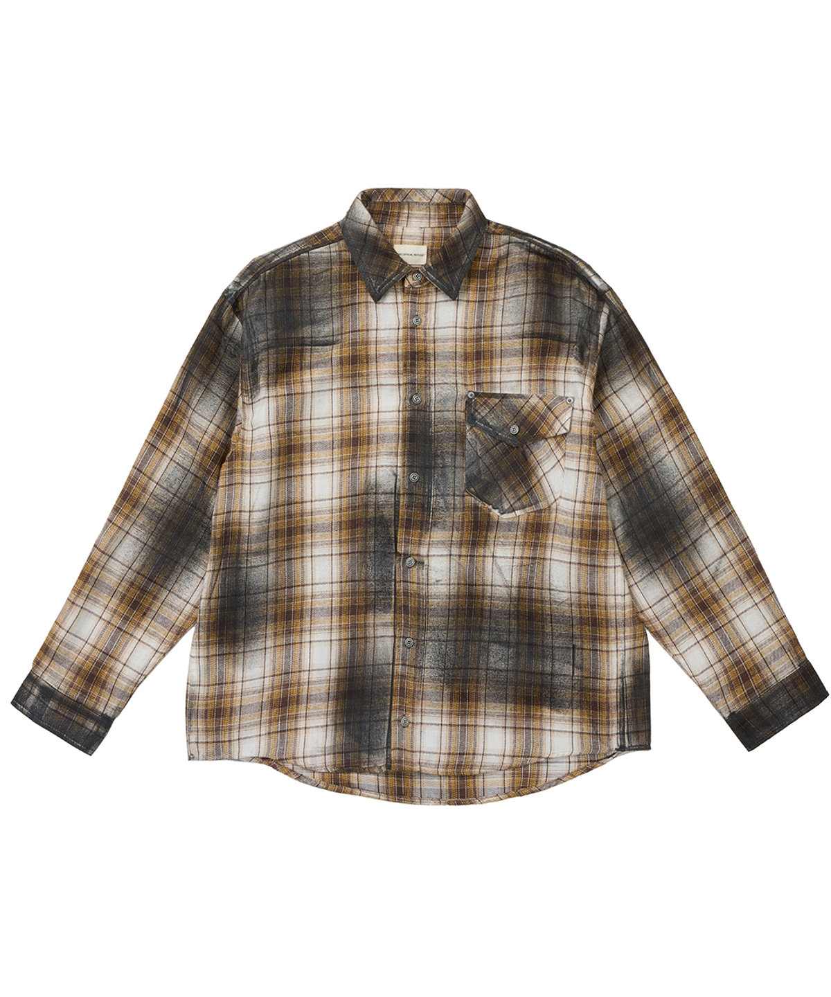 더 오피셜 레퓨지(THE OFFICIAL REFUGE) HAND OIL BRUSHED SHIRT BEIGE