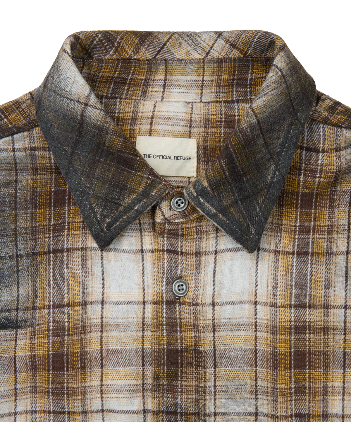 더 오피셜 레퓨지(THE OFFICIAL REFUGE) HAND OIL BRUSHED SHIRT BEIGE