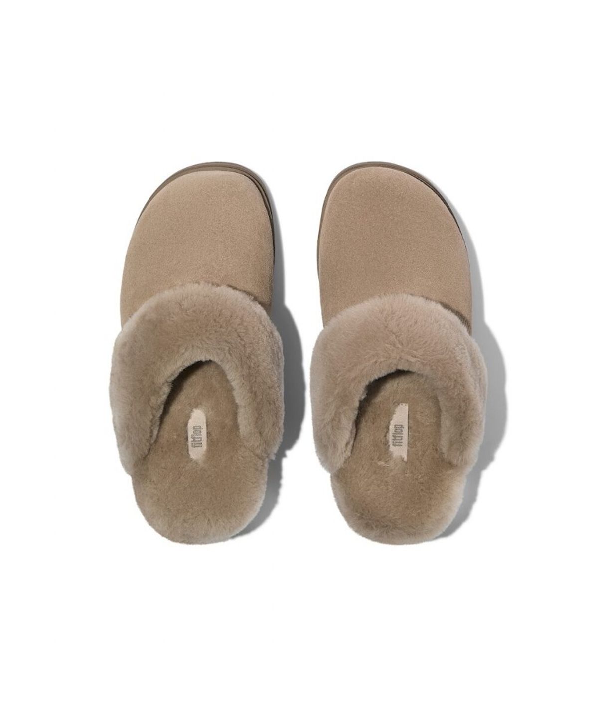 핏플랍(FITFLOP) [GEN-FF] 여성 시어링 카라 스웨이드 슬리퍼 - 토프 (FT59K2P023)