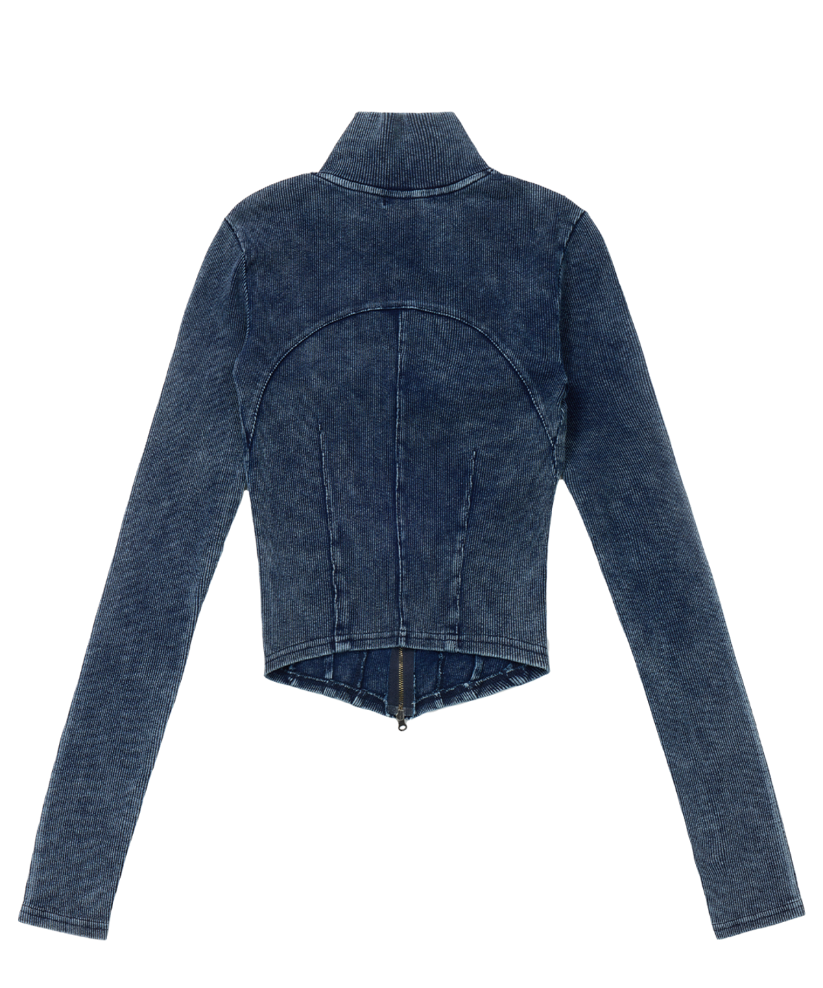 더 오피셜 레퓨지(THE OFFICIAL REFUGE) BLEECHED DENIM JIP UP JACKET INDIGO