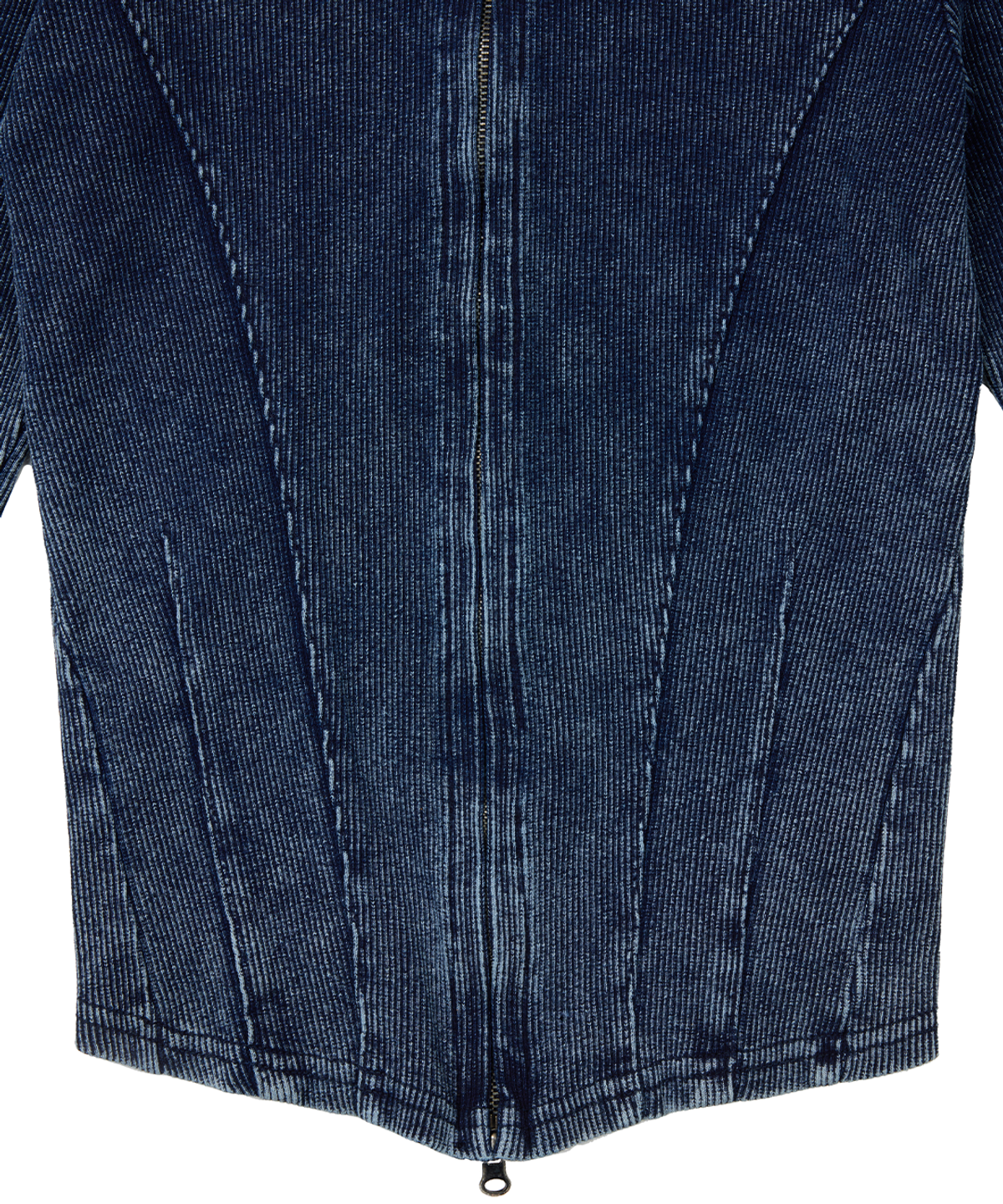 더 오피셜 레퓨지(THE OFFICIAL REFUGE) BLEECHED DENIM JIP UP JACKET INDIGO