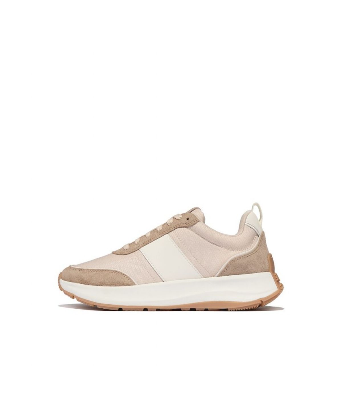 핏플랍(FITFLOP) [SSF EXCLUSIVE] [F-모드] 여성 스웨이드 믹스 플랫폼 스니커즈 - 클래식 베이지/크림 (FT59K2N02A)