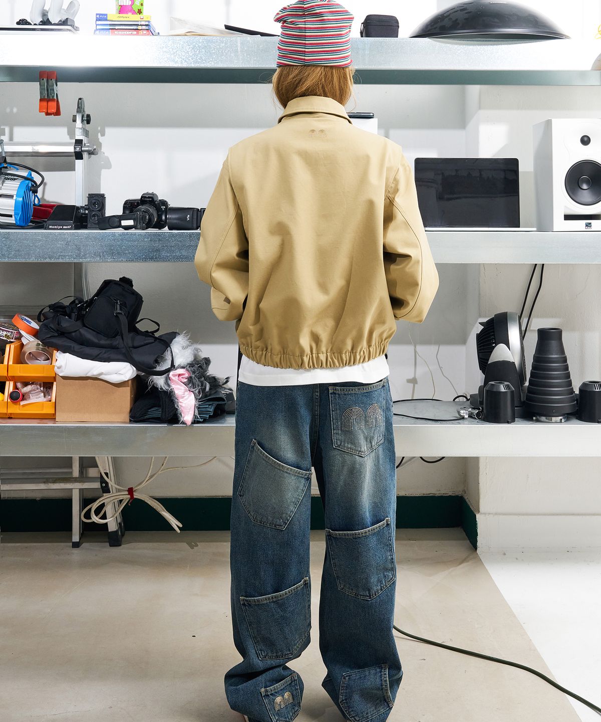 낫뉴(NOT NEW) Basic nn Blouson Jacket Beige