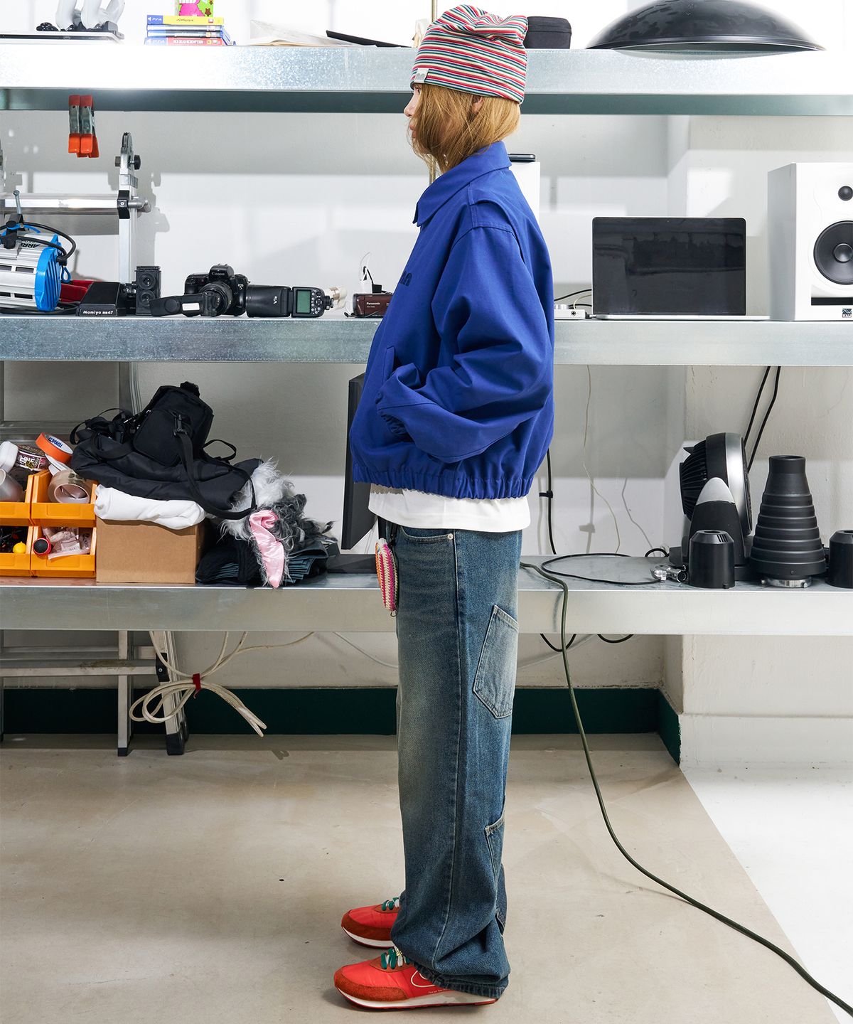 낫뉴(NOT NEW) Basic nn Blouson Jacket French Blue