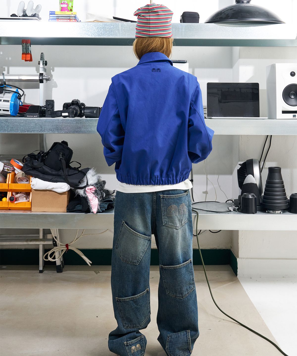 낫뉴(NOT NEW) Basic nn Blouson Jacket French Blue