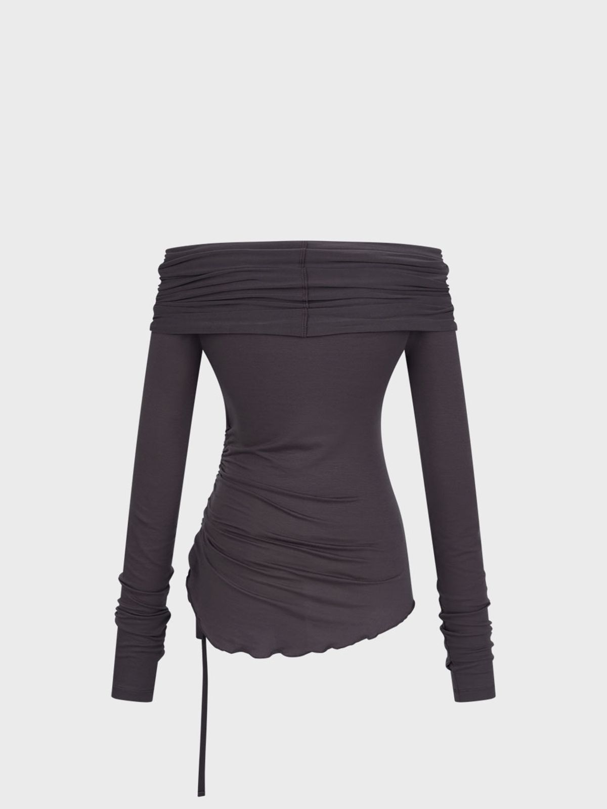 비수스(VISUS) Two-way Strap Top_Charcoal