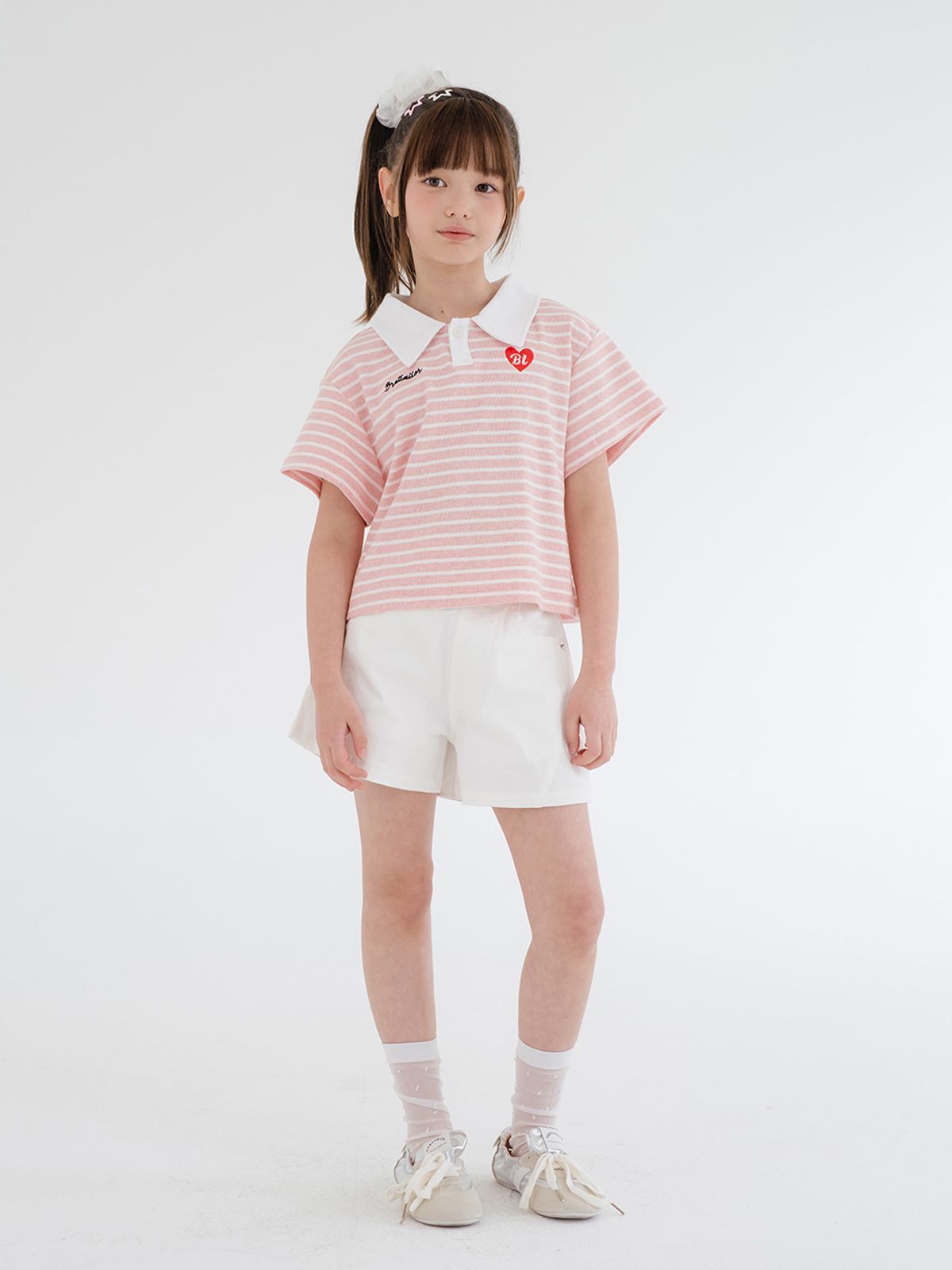 브렛테일러(BRETTAILOR) 더스티 스트라이프 카라티(핑크)