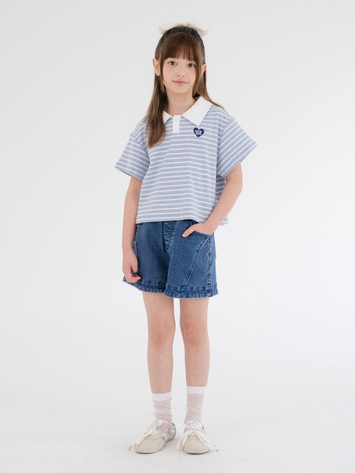 브렛테일러(BRETTAILOR) 더스티 스트라이프 카라티(블루)