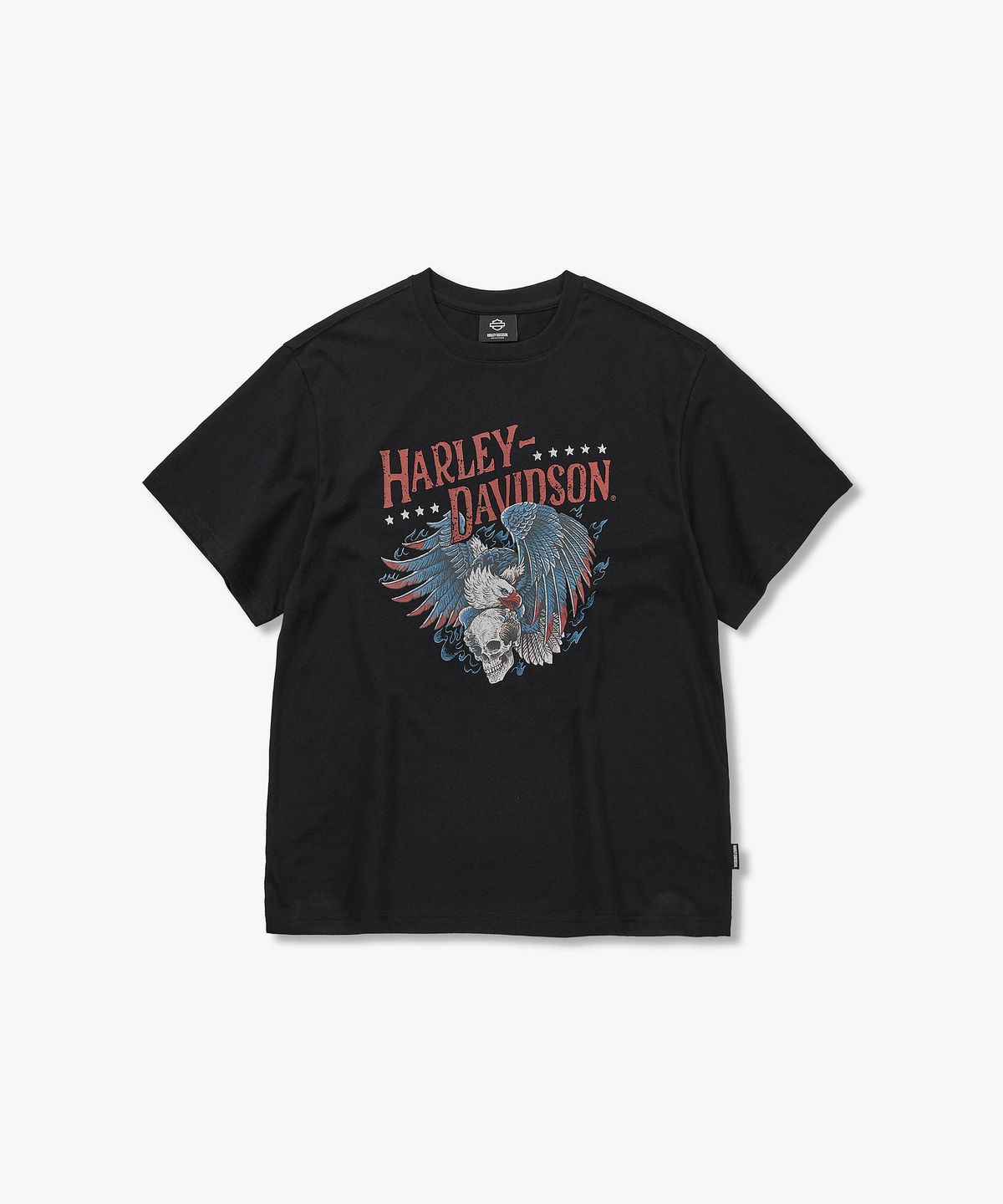 할리데이비슨 컬렉션스®(HARLEY-DAVIDSON COLLECTIONS®) [본 라이더] 스컬윙 티셔츠 블랙_HH16111077