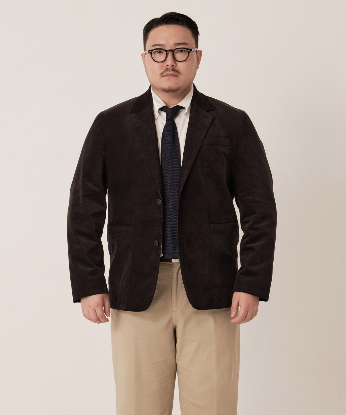 에스티코(STCO) DIEMS 몰스킨 캐주얼 블레이저_네이비 (오버핏)_DJAXA61OSN