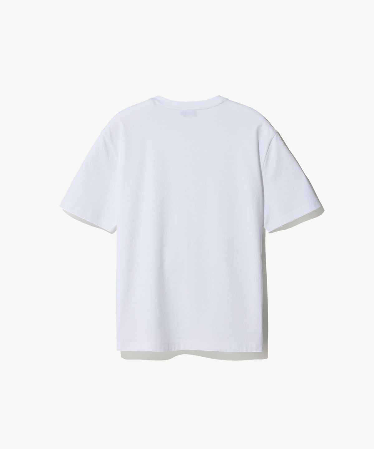 에스티코(STCO) [BLACK LABEL] 수피마 브이넥 반팔 티셔츠_화이트 (세미오버핏)_STSXB81NSW