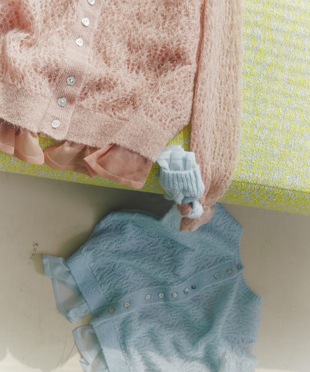 클로르(CLOR) MOHAIR SHEER CARDIGAN - 3 colors