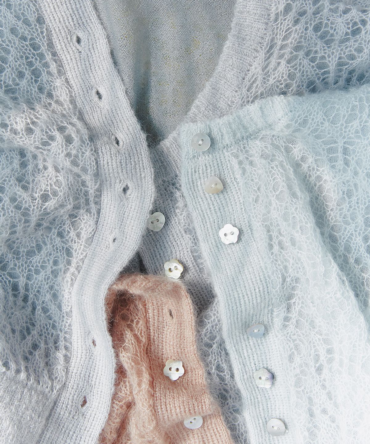 클로르(CLOR) MOHAIR SHEER CARDIGAN - 3 colors