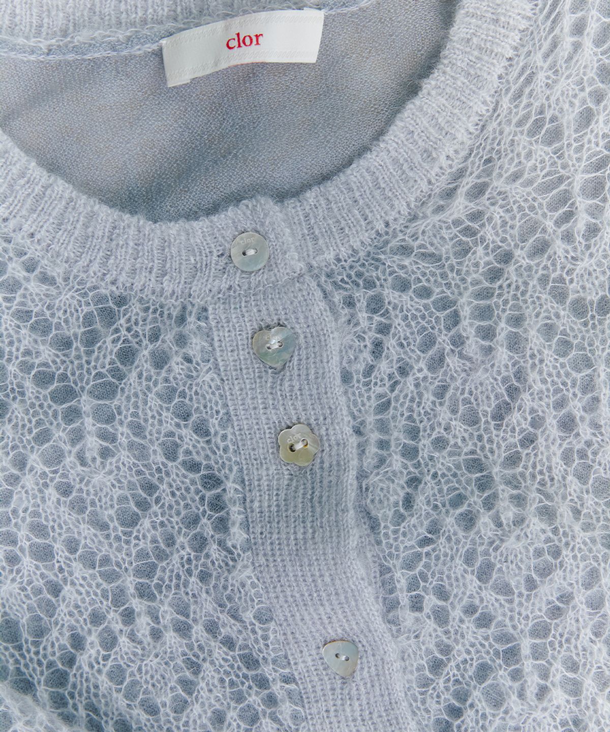 클로르(CLOR) MOHAIR SHEER CARDIGAN - 3 colors