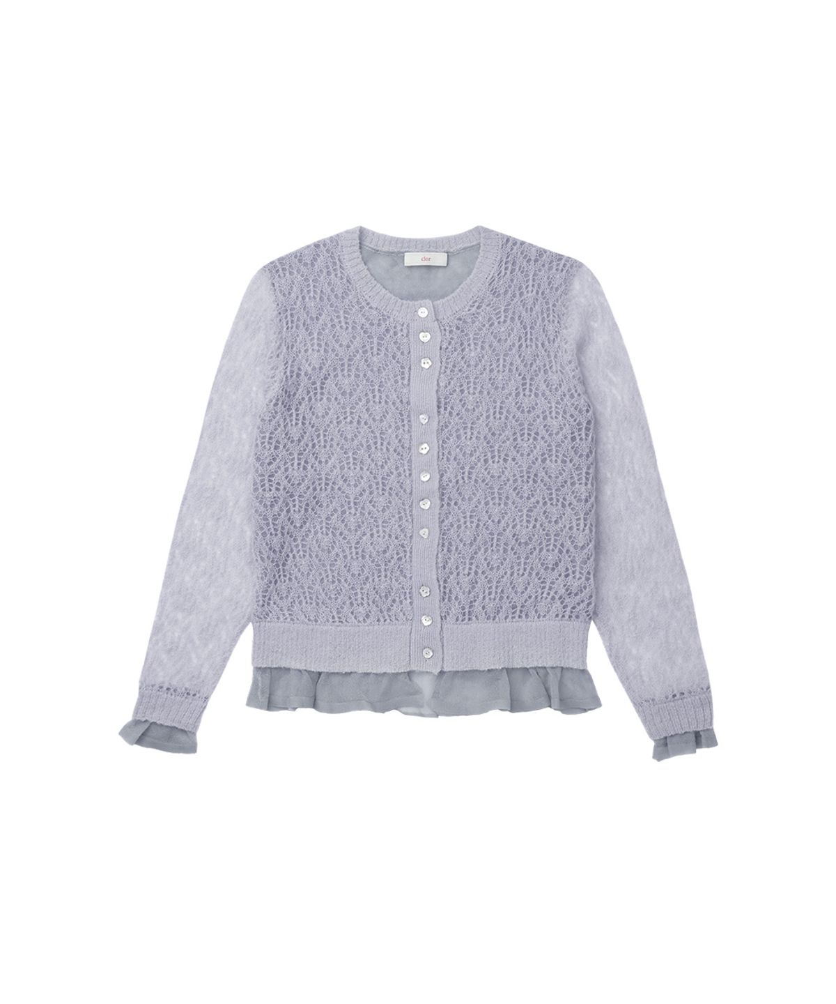 클로르(CLOR) MOHAIR SHEER CARDIGAN - 3 colors