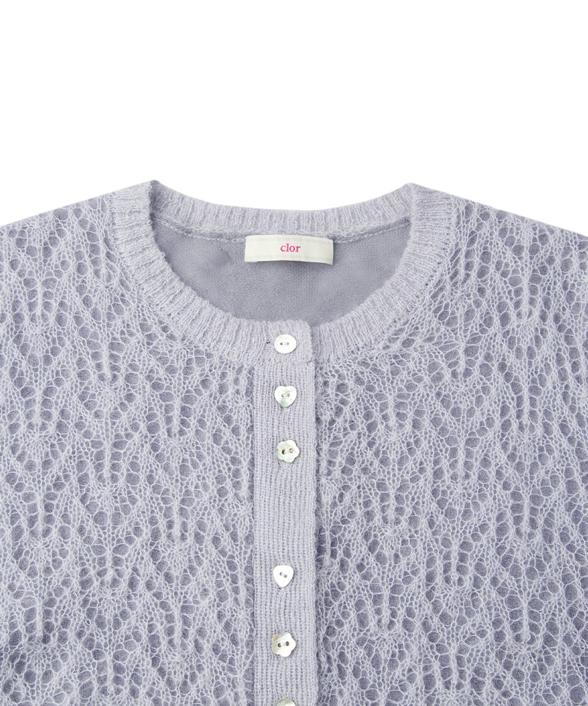 클로르(CLOR) MOHAIR SHEER CARDIGAN - 3 colors